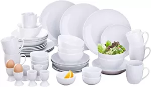Waterside 42 Piece Simply White Square Dinner Set
