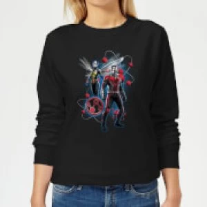 Ant-Man And The Wasp Particle Pose Womens Sweatshirt - Black