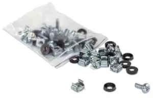 Intellinet Cage Nut Set (50 Pack), M6 Nuts, Bolts and Washers,...
