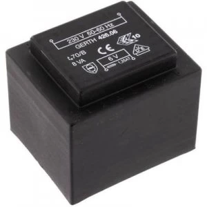 PCB mount transformer 1 x 230 V 1 x 24 V AC 8 VA 333 mA