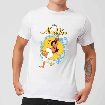Disney Aladdin Rope Swing Mens T-Shirt - White