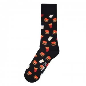Happy Socks Burger Socks - Black 9000