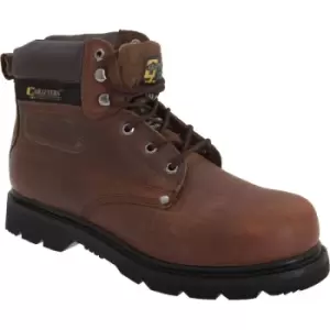 Grafters Mens Gladiator Safety Boots (6 UK) (Brown) - Brown
