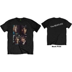 The Beatles - White Album Faces Mens XX-Large T-Shirt - Black