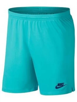 Boys, Nike Barcelona Third Shorts - Turquoise, Navy, Size 2XL