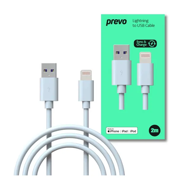 Prevo Prevo USB-LIGHTNING-2M Lightning Cable CLPRE-LIGHT-2M