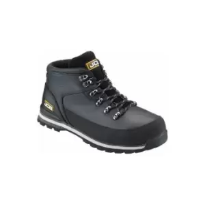 3CX Safety Hiker Waterproof Work Boots Black Wider Fitting - Size 9 - JCB