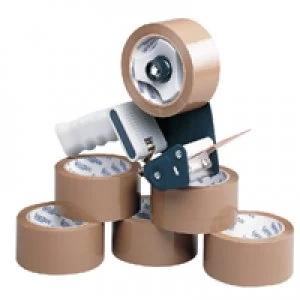Ambassador Tape Dispenser With 6 Rolls Polypropylene Tape 50mmx66m 9761Bdp01 Pac