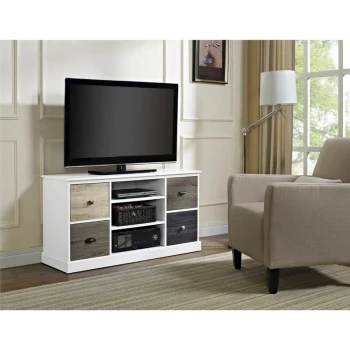 Dorelhome - Mercer White TV Cabinet Console Unit For TVs Up To 50'