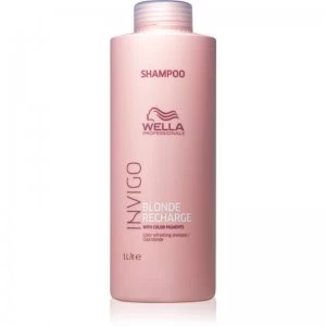 Wella Professionals Invigo Blonde Recharge Colour-Protecting Shampoo for Blonde Hair Cool Blond 1000ml