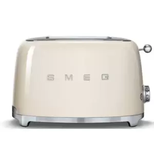 SMEG 50s Retro Style TSF01CRUK 2 Slice Toaster