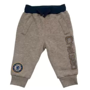 Chelsea FC Baby Jogging Bottoms (6-9 Months) (Grey/Navy)