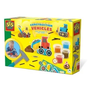 SES Creative Childrens Modelling Dough Construction Vehicles Activity Set