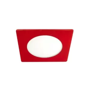 Cristal Novo Lux LED Recessed Downlight Downlight Square 20W Red