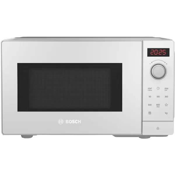 Bosch FFL023MW0B Serie 2 Solo Microwave Oven in White 20L 800W