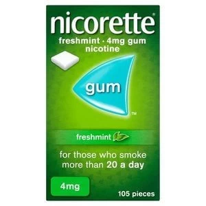 Nicorette 4mg Fresh Mint Gum 105x Pieces