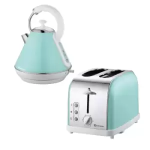 SQ Professional 9546 Dainty 1.8L Stainless Steel Electric Kettle & 2 Slice Toaster Set