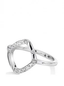 Hot Diamonds Behold White Topaz Ring, One Colour, Size L, Women