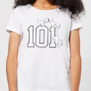 Disney 101 Dalmatians 101 Doggies Womens T-Shirt - White