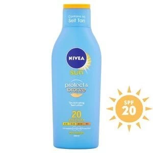 Nivea Sun Protect and Bronze Tan Activating Lotion SPF20 200ml