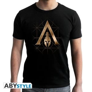 Assassins Creed - Crest Odyssey - Mens Large T-Shirt - Black