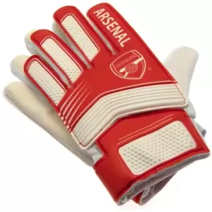 Arsenal FC Youths Goalkeeper Gloves (One Size) (Red/White)