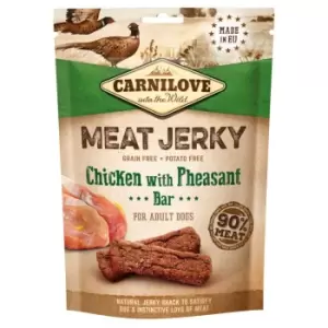 Carnilove Meat Jerky Chicken with Pheasant Dog Treat Bar - 100g (x1 bag)