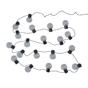 20 x IP44 Warm White Battery Operated String Lights with Pumpkin Caps