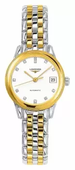 LONGINES L42743277 Flagship Womens 26mm Two Tone Watch