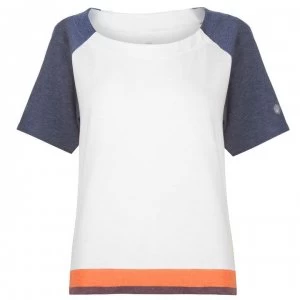Asics Cool Short Sleeve Running T Shirt Ladies - White/Blue