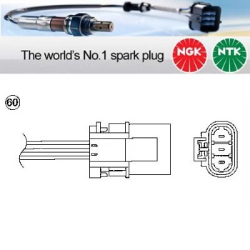 1x NGK NTK Oxygen O2 Lambda Sensor OTD2F-1P2 OTD2F1P2 (0022)