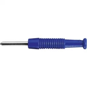 SKS Hirschmann MST 3 Mini jack plug Plug, straight Pin diameter: 2mm Blue
