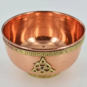 Copper Bowl Triquetra 10 cm