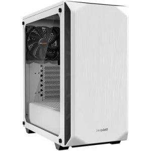 BeQuiet Pure Base 500 Windows Midi tower PC casing, Game console casing White 2 built-in fans, Window, Dust filter, Insulated