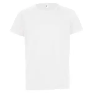 SOLS Childrens/Kids Sporty Unisex Short Sleeve T-Shirt (6yrs) (White)