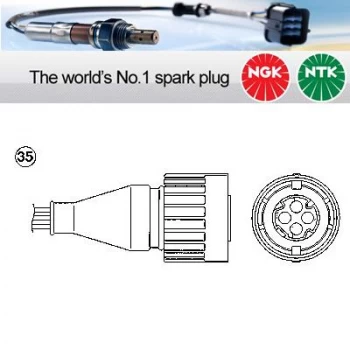 1x NGK NTK Oxygen O2 Lambda Sensor OZA572-E4 OZA572E4 (0295)
