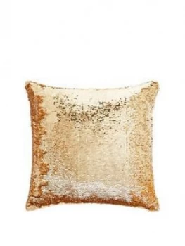 Tess Daly Sequin Gold Cushion