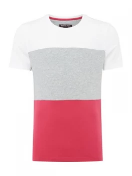 Mens Michael Kors Colour Block T Shirt Pink
