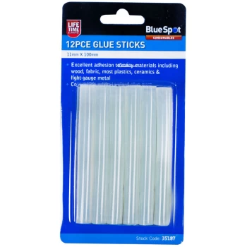 35187 12 Piece 11mm Glue Sticks - Bluespot