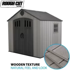 8 Ft. x 7.5 Ft. Outdoor Storage Shed - Storm Dust - Lifetime
