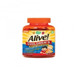 Natures Way Alive Childrens Soft Jells 60 Chewable Tablets