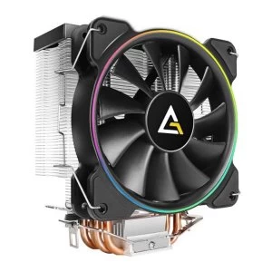 Antec A400 RGB Heatsink & Fan, Intel & AMD Sockets, Silent RGB PWM Fan, Direct-Touch Heat Pipes