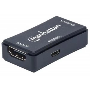 Manhattan 4K HDMI Repeater Active Distances up to 40m Black Blister