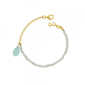 Juvi Designs Gold vermeil meet in the middle bracelet Blue