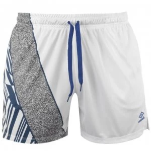 Umbro Azteca Shorts - White/Blue/Surf