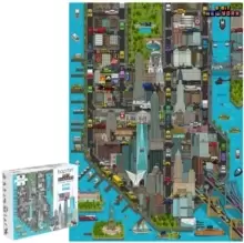 Bopster 8-Bit Pixel Jigsaw Puzzle New York