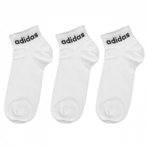 adidas Essentials Ankle 3 Pack Socks - White/Black