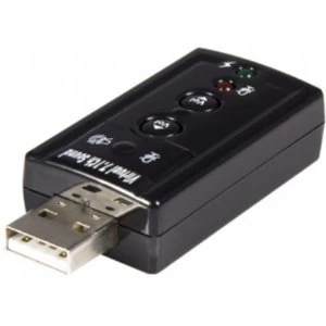 Virtual 7.1 USB Stereo Audio Adaptor External Sound Card ICUSBAUDIO7