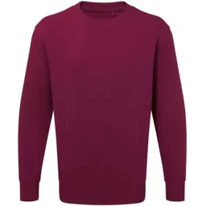 Anthem Unisex Adult Organic Sweatshirt (XL) (Burgundy)