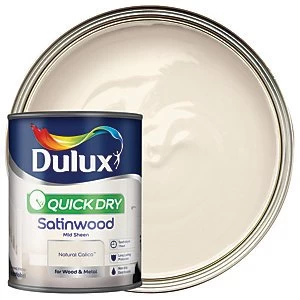 Dulux Quick Dry Natural Calico Satinwood Mid Sheen Paint 750ml